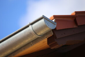 gutter on the edge of a rooftop of a Summerville home